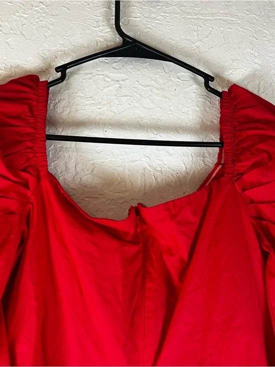 Lovers + Friends Isa Puff Sleeve Mini Dress in Cherry Red - Picture 11 of 15